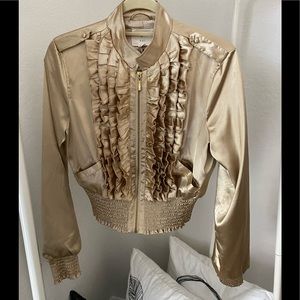 XXI | Gold Ruffle Jacket